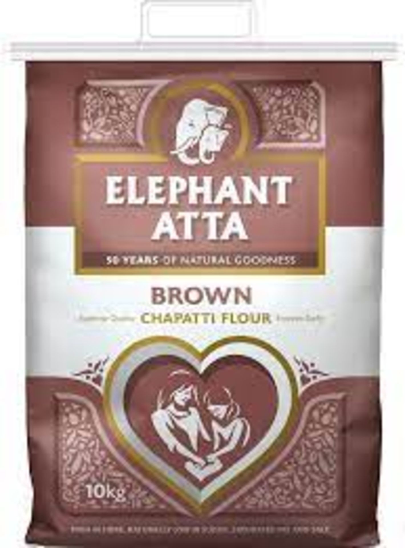 RRP £1004 (Approx. Count 120)(G29) spIiJ13tpMZ 1 x Elephant Atta Brown Chapatti Atta Flour | Fibre