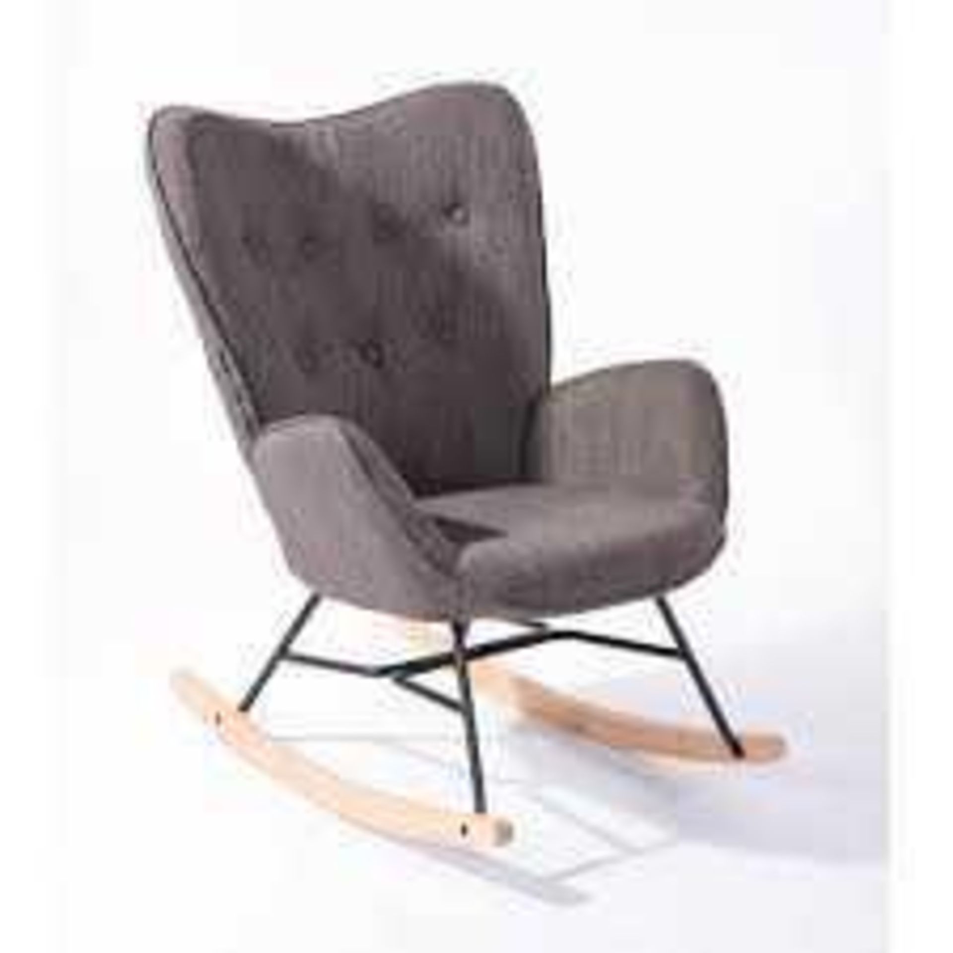 RRP £160 Lot Contains Epping Dark Grey Rocking Chair