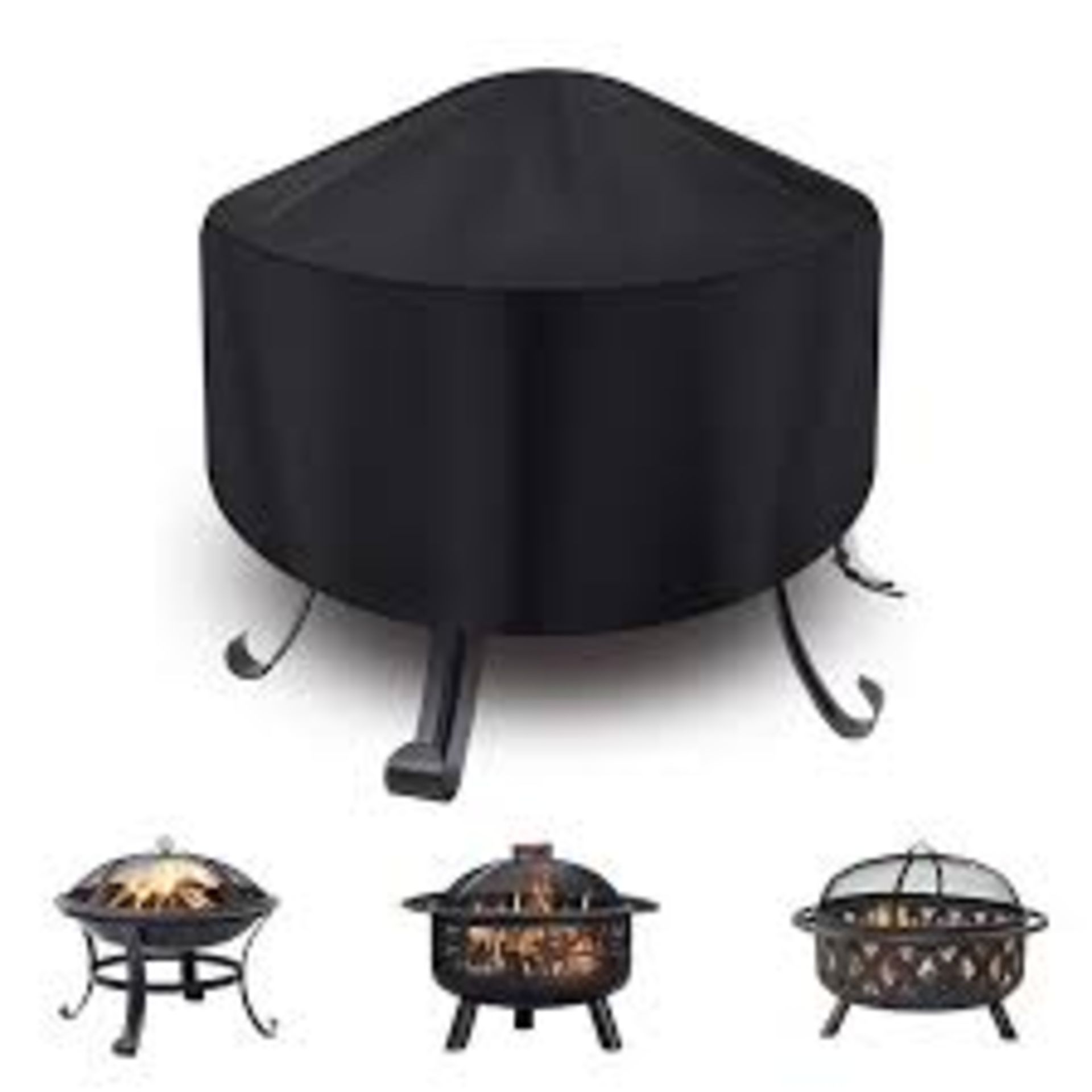 RRP £720 Lot To Include Outdoor Lights, Fire Pit Covers, Box Of Christmas Baubles, Snd Much More (