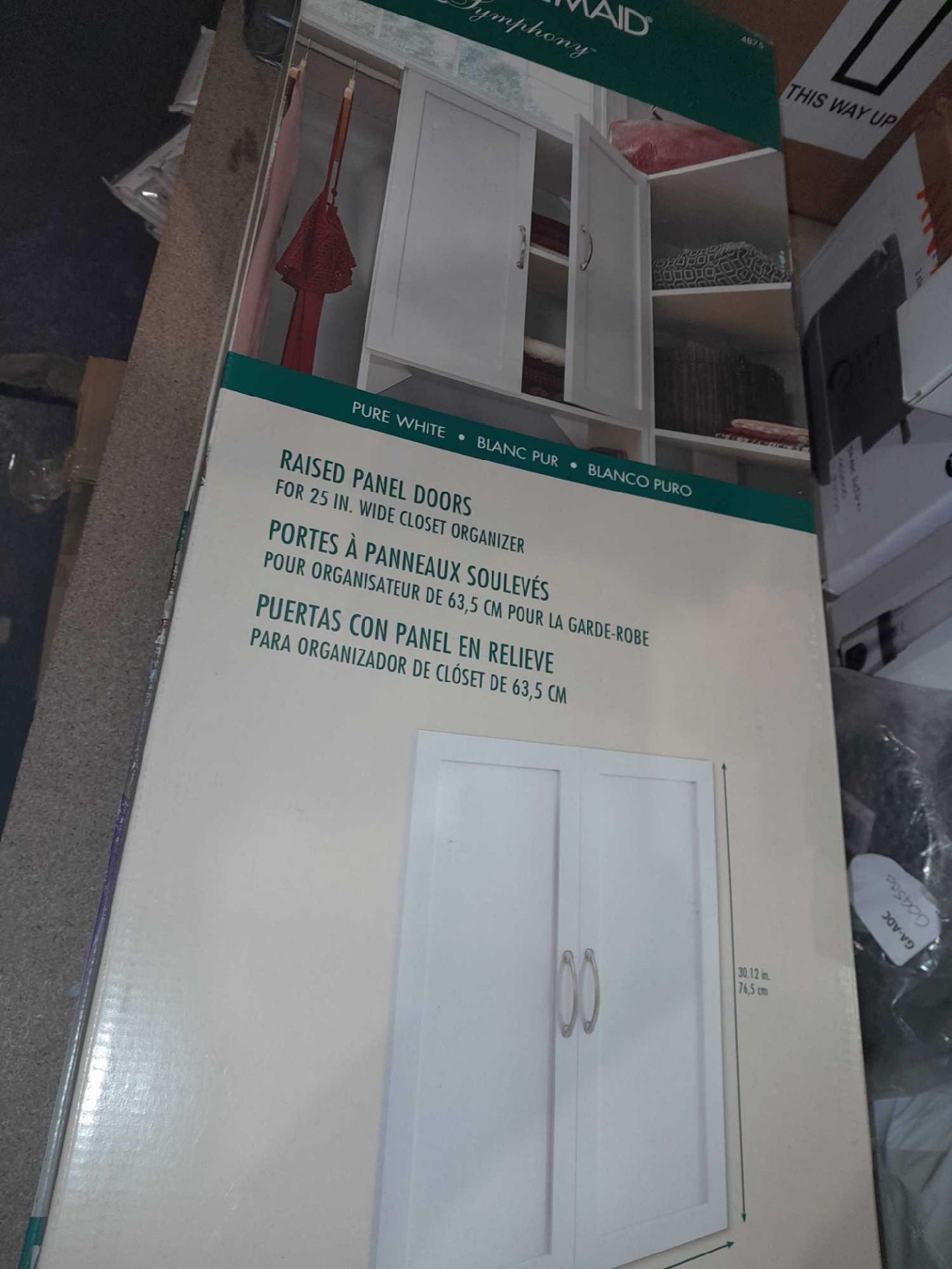 RRP £120 Brand New Boxed Closetmaid Raised Panel Doors - Image 2 of 3