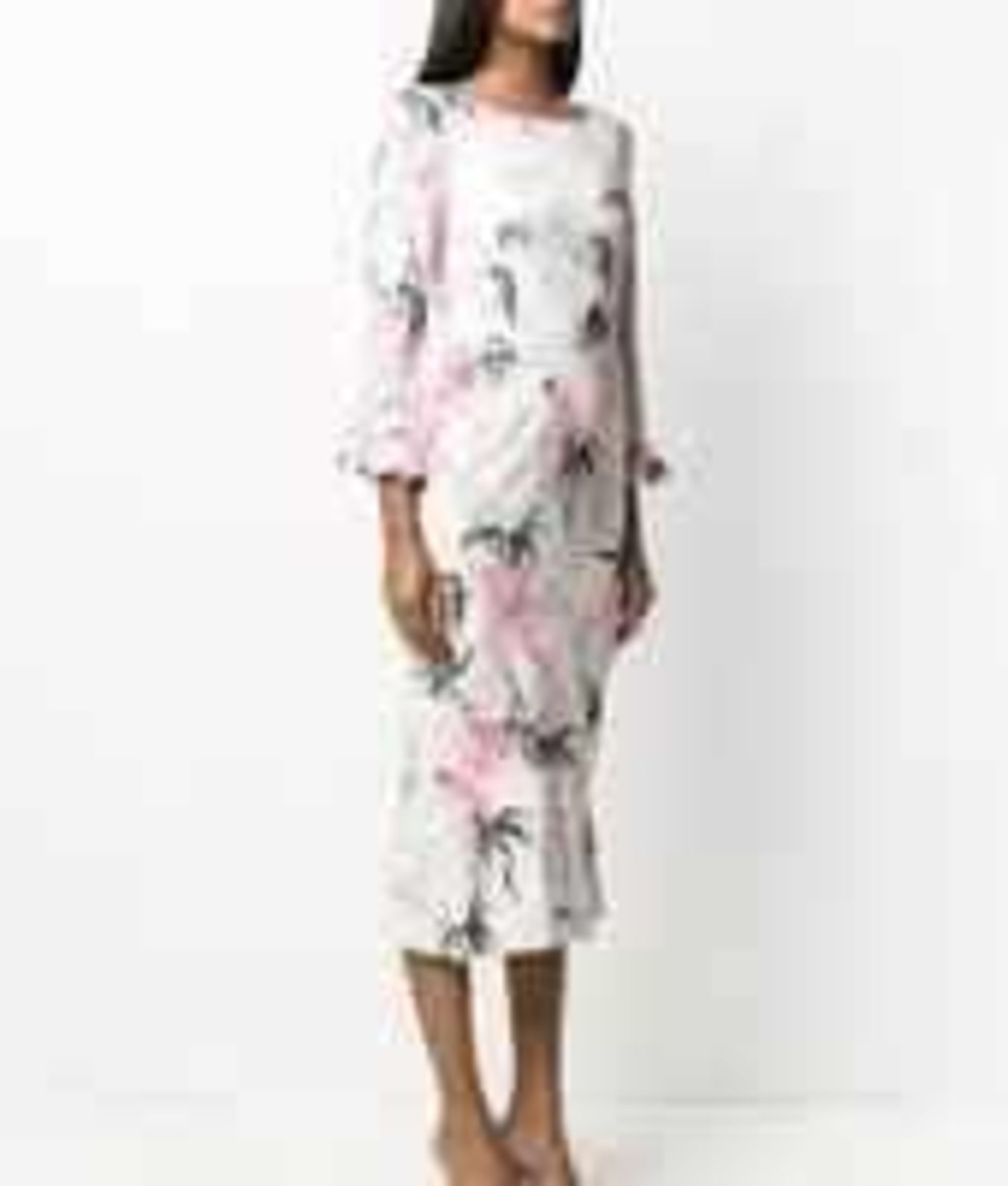 RRP £580 - Goat Jenna Knit Floral Dress Size 12
