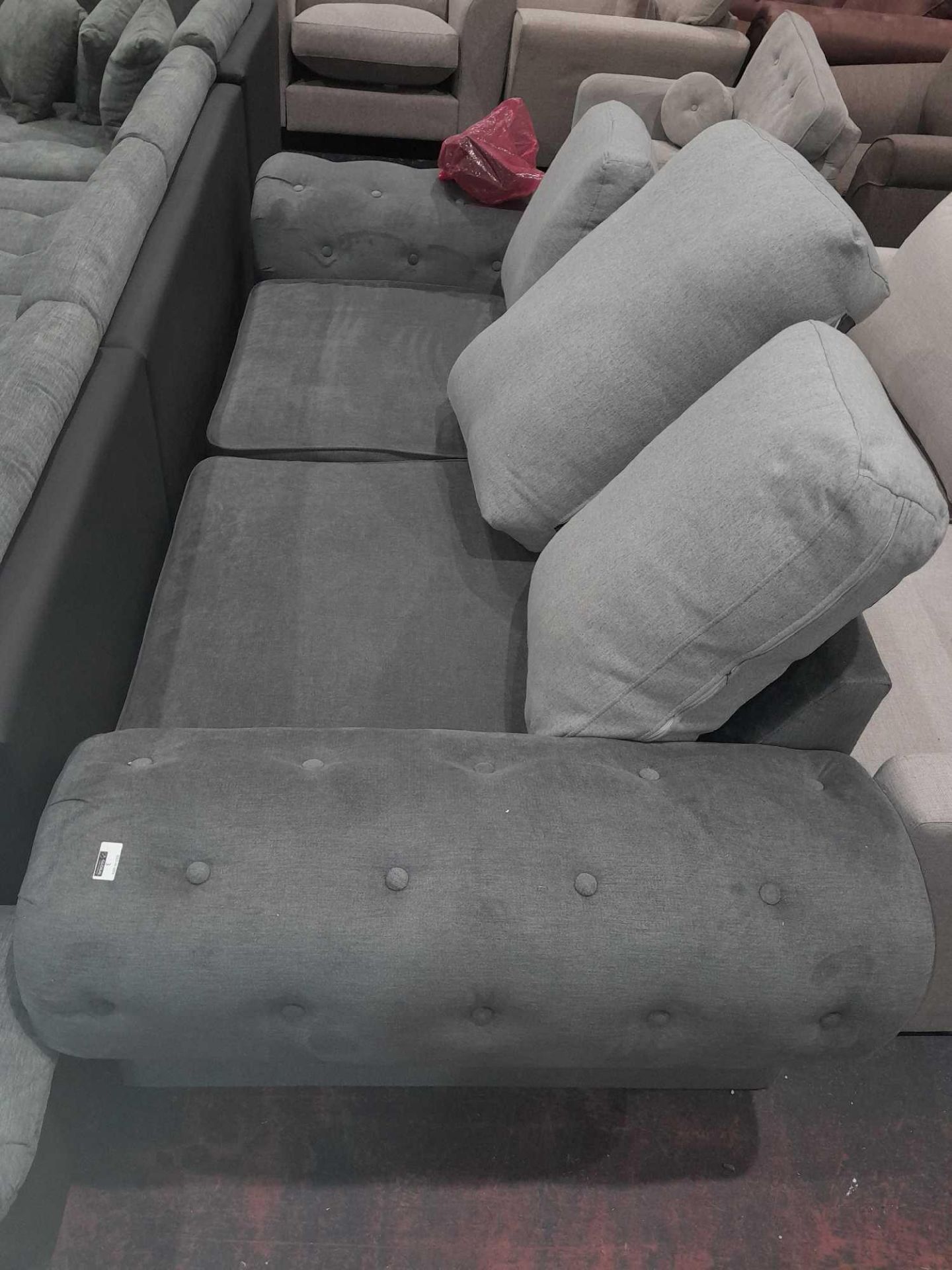 RRP £700 2 Seater Sofa In Grey - Image 2 of 2