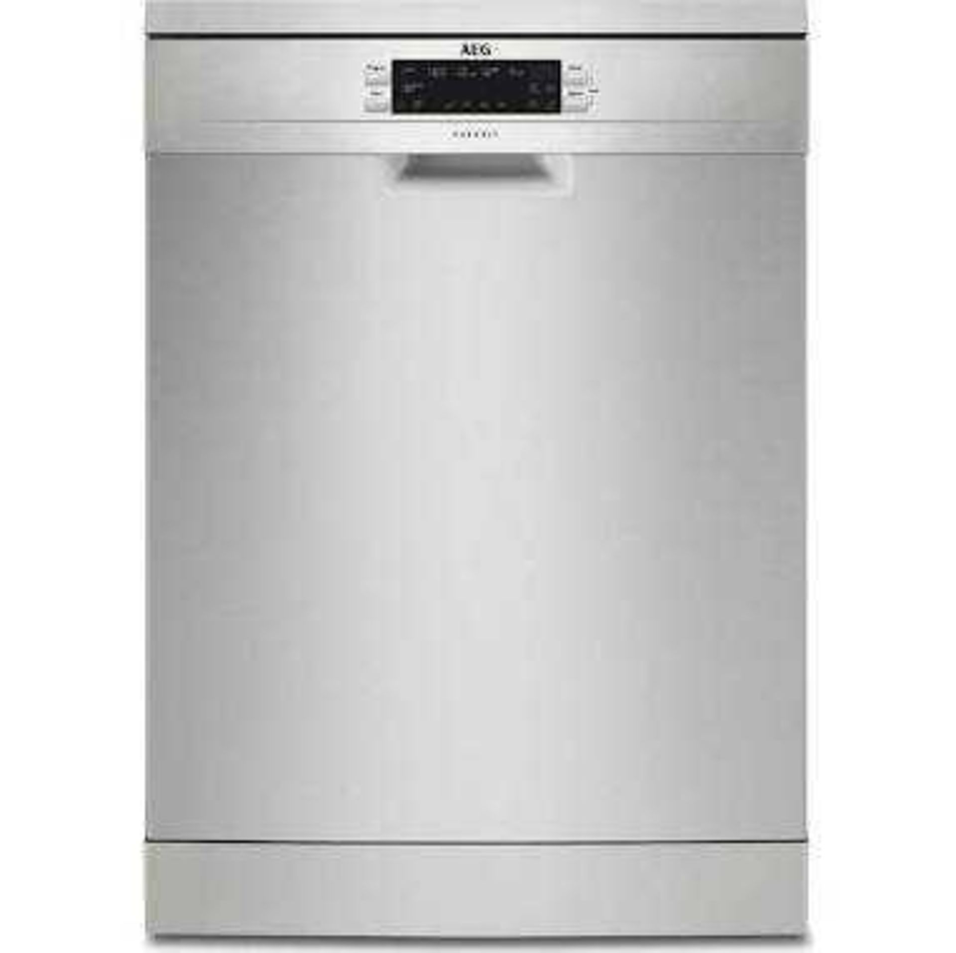 RRP £750 Aeg Dishwasher In Silver