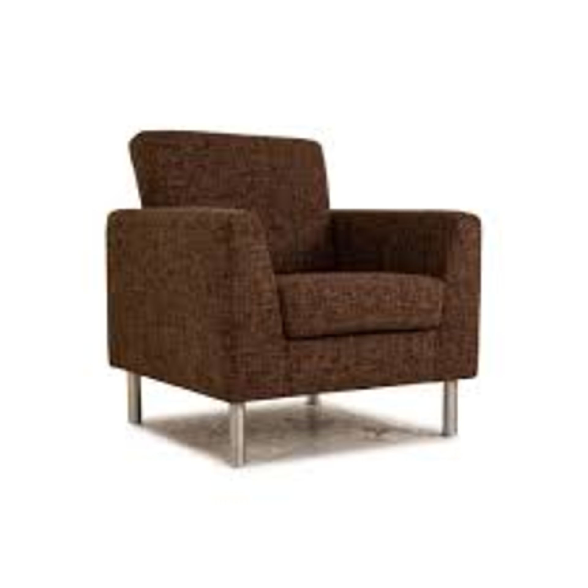 RRP £1170 Fabric Armchair Brown