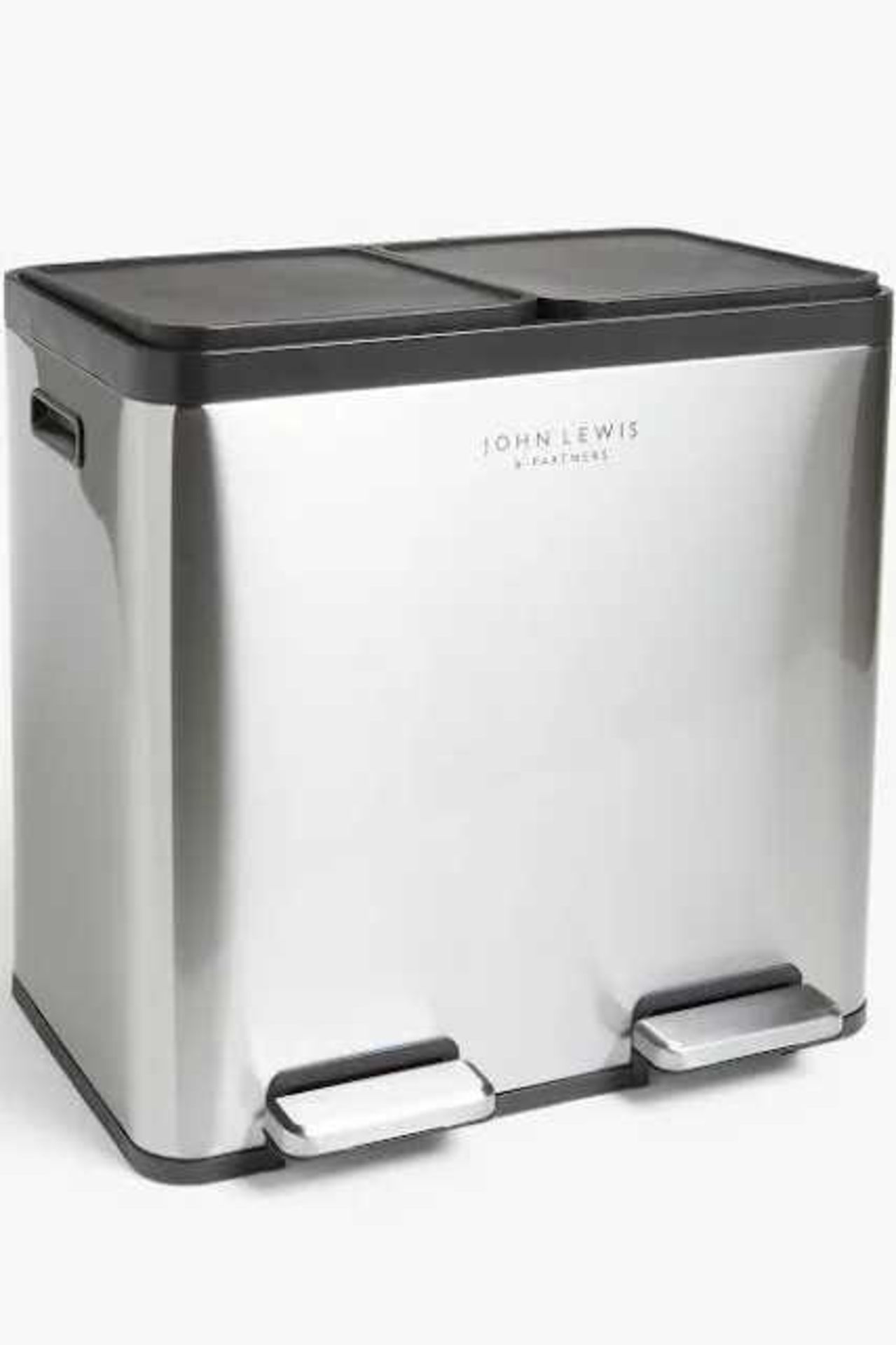 RRP £160 Lot Contains X2 Boxed Items Including 60L 2 Section Recycler Stainless Steel