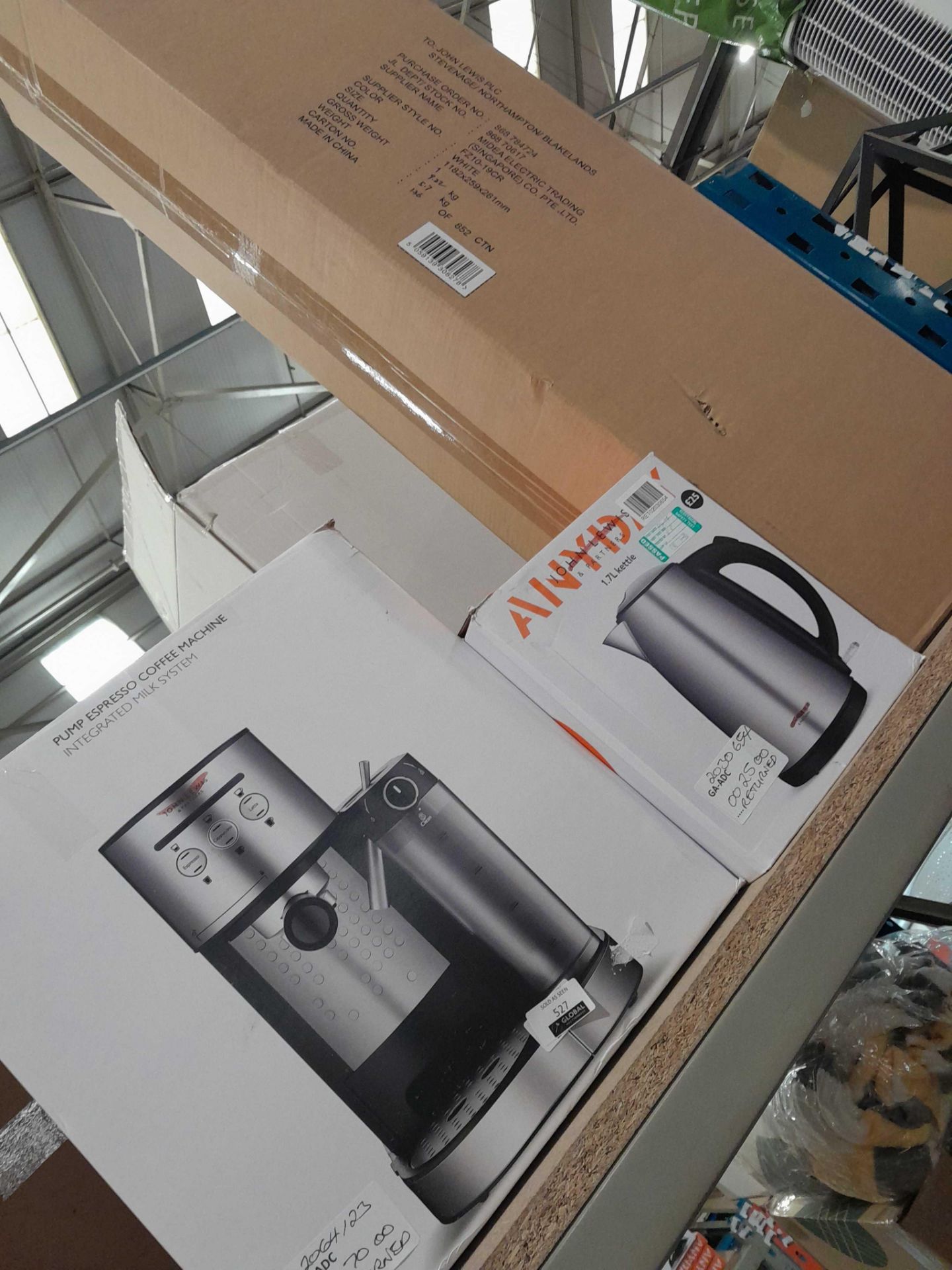 RRP £180 Lot To Contain X3 Items Including- John Lewis Coffee Machine - Image 2 of 2