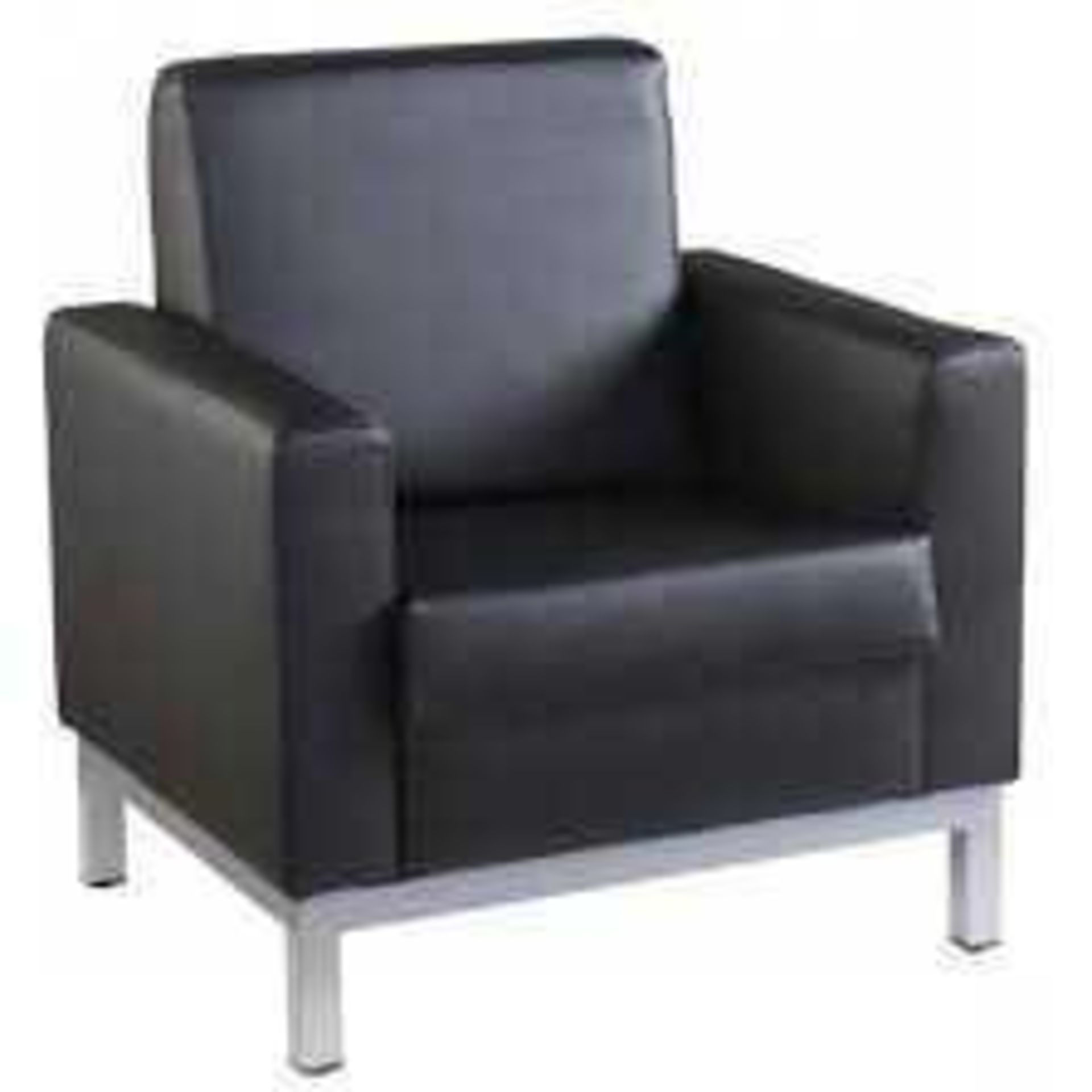 RRP £300 Leather Armchair In Black