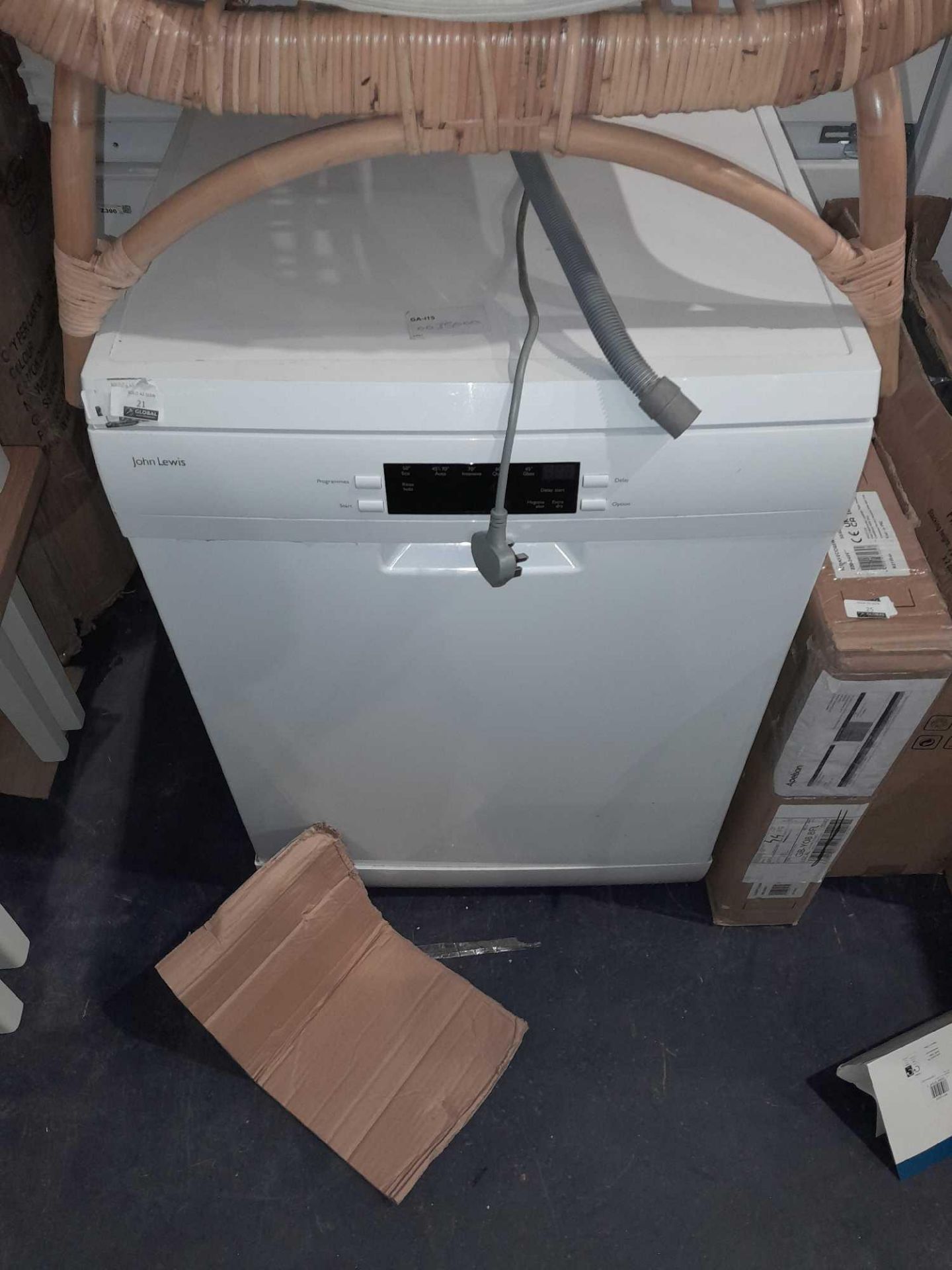 RRP £350 John Lewis Dishwasher, White - Image 2 of 2