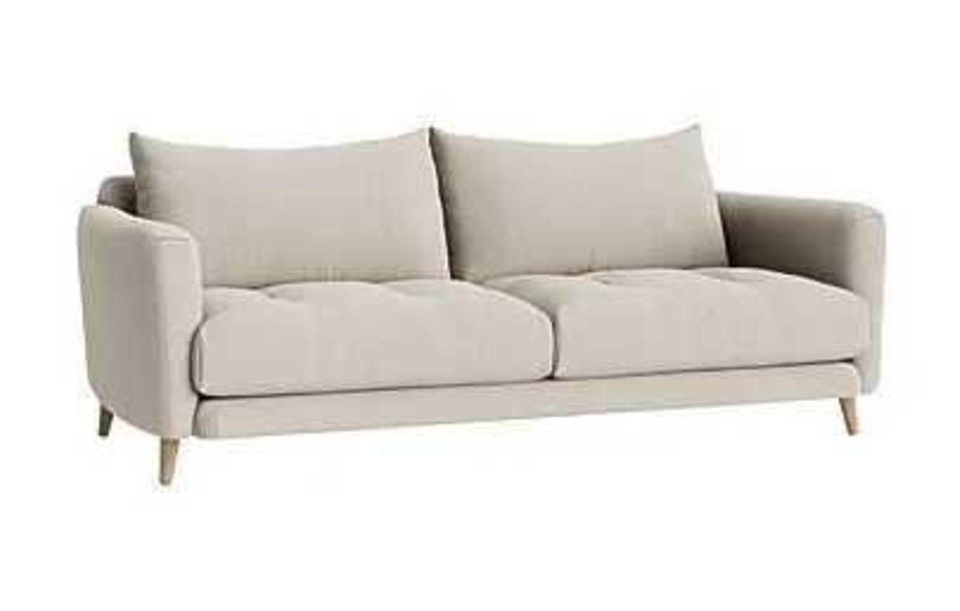 RRP £800 3 Seater Couch In Light Grey