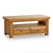 RRP £350 Solid Oak 2 Draw Tv Stand