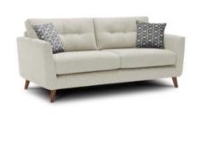 RRP £1800 Fabric 3 Seater Sofa With Armchair