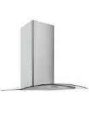 RRP £300 Boxed Curved Glass Hood 60Cm Cg60Sspf