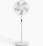 RRP £130 Lot To Contain X3 Items Including- Boxed John Lewis 16" Pedestal Fan