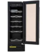 RRP £400 Culina Iconwc30Mg Wine Cooler, Black/Stainless Steel