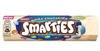 RRP £4773 (Approx. Count 327) spW57H6239R 115 x Smarties White Chocolate Giant Tubes, Christmas