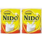 RRP £541 (Approx Count 26)spW26Y8992a 12 x Nido Instant Full Cream Milk Powder, Substitute for Fresh