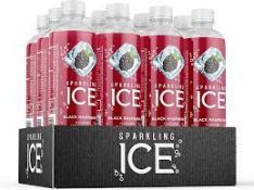 RRP £72 (Approx Count 6)spW61G1529X 6 x Sparkling Ice, Black Raspberry Flavored Sparkling Water -
