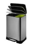 RRP £140 Lot Contains X2 Boxed Items Including Eko Neo Cube Recycling Bin