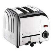 RRP £140 X4 Items Including Boxed Dualit 2 Slot Toaster