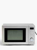 RRP £270 John Lewis Silver Microwave