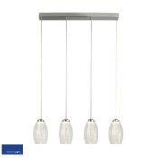 RRP £220 X2 Flower Light Bar Ceiling Pendant