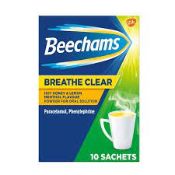 RRP £1580 Lot To Contain Approx. 51 Assorted Items, To Include: 35 x Beecham's Breathe, 11 x