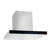 RRP £250 Boxed Stainless Steel Box Hood 90Cm