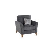 RRP £450 Fabric Single Armchair In Grey