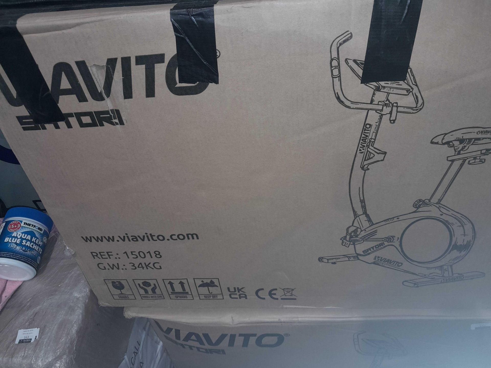 RRP £200 Boxed Viavito Satori Exercise Bike - Image 2 of 2