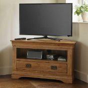 RRP £350 Solid Oak 2 Draw Tv Stand