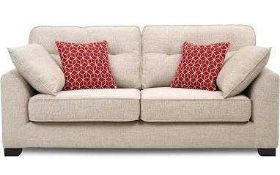 RRP £1800 Lucy Abric 3 Seater Sofa And Armchair