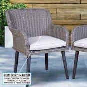RRP £600 Whicker Garden Chairs X2