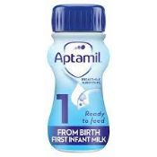 RRP £2060 (Approx. Count 154)  spW61q6848j 152 x Aptamil 1 First Infant Baby Milk Ready to Use