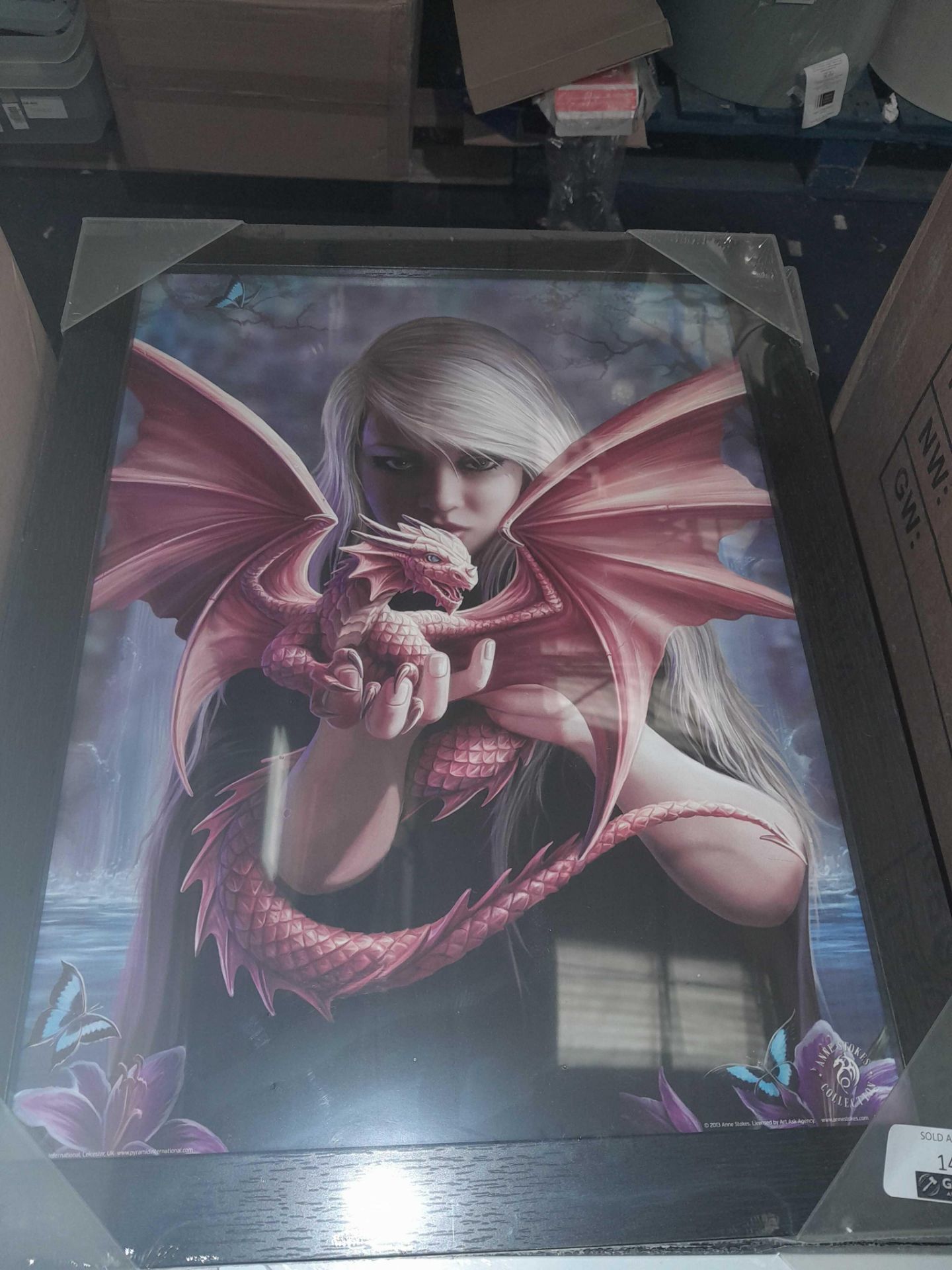 RRP £200 Brand New Anne Stokes Dragonkin Frames Pictures - Image 2 of 2