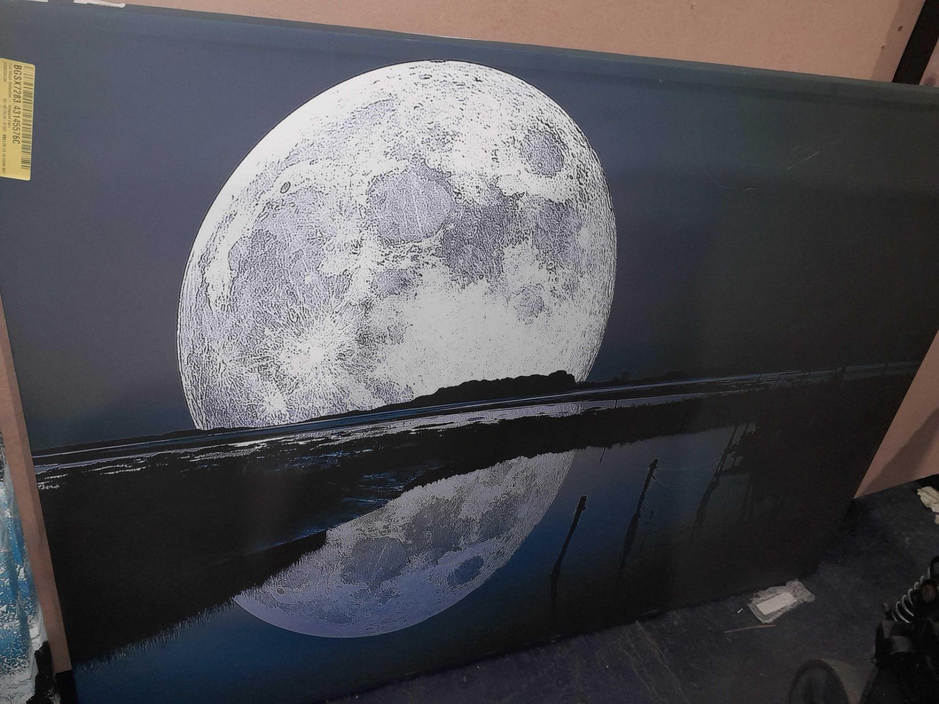 RRP £100 Full Moon Reflection Canvas - Image 2 of 2