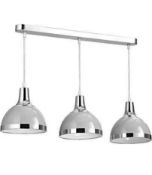 RRP £200 Like New Kitchen Island 3 Spotlight & Wall Lamp