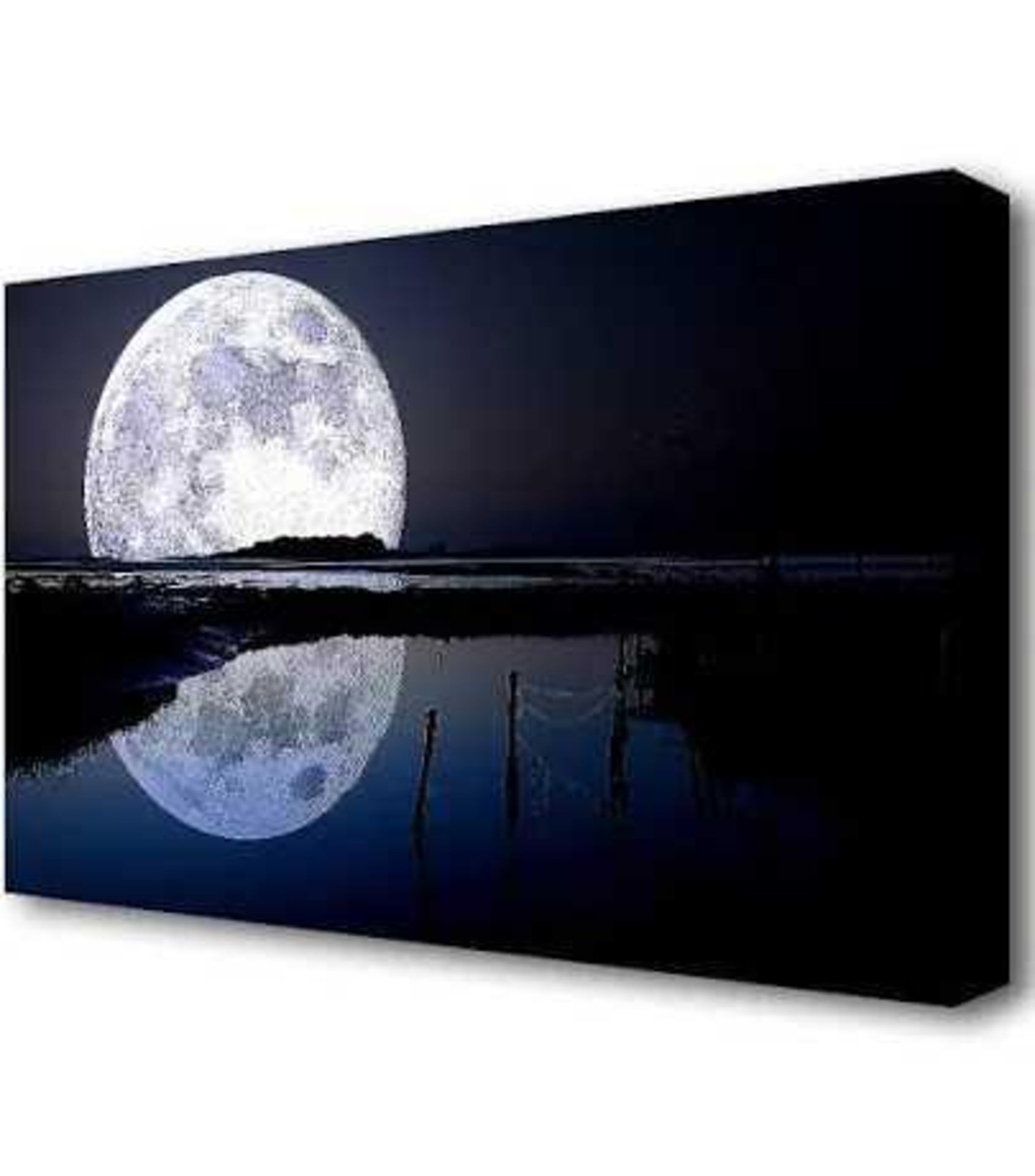 RRP £100 Full Moon Reflection Canvas