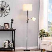 RRP £180 Lot Contains X4 Items Including Boxed Black Tree Floor Lamp