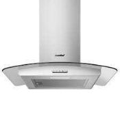 RRP £110 Boxed Comfee Curved Glass Cooker Hood