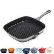RRP £200 Lot Contains Approx. 10 Items Including Cast Iron Grill Pan