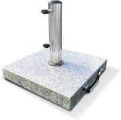 RRP £140 Boxed Square Granite Parasol Base (CR2)