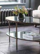 RRP £260 Boxed Hurston Coffee Table In Bronze(Cr1)