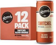 RRP £4941 (Approx. Count 149) spW48X2487J 140 x Remedy Switchel - Sparkling Live Cultured Drink -