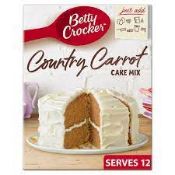 RRP £6470 (Appox. Count 472) spW40S6924C 3 x Betty Crocker Country Carrot Cake Mix 425g (Pack of