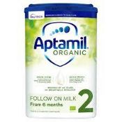 RRP £1591(Approx Count 33)(H67) spSBG31DBPl 6 x Aptamil Organic 2 Follow On Baby Milk Powder