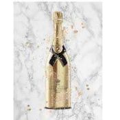 RRP £200 Unboxed X4 Items Including Champagne Bottle Canvas(Cr2)