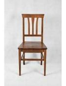 RRP £140 Jayson Solid Wood Dining Chair(Cr2)