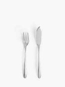 RRP £300 Boxed X4 Fish Cutlery Place Settings(Cr1)