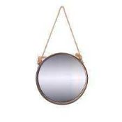RRP £240 Brand New X3 Assorted Mirrors Including Rona Round Hanging Mirror