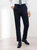 RRP £420 Lot Contains X6 John Lewis Suit Trousers Navy & Blue